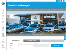 Tablet Screenshot of essendonvolkswagen.com.au